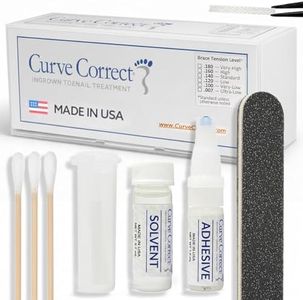 CurveCorrect® Ingrown Toenail Home Treatment | Ingrown toenail Correction kit, Includes Ten Standard toenail Braces.