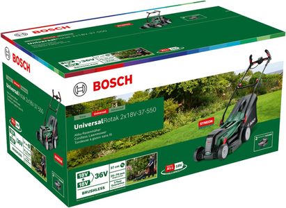 Bosch Cordless Lawnmower 18V, 37cm Cutting Width