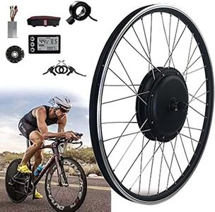 E-Bike Conversion Kit 48V 1000W Powerful Electric Bike Kit Front Wheel Brushless Hub Motor for 20" 24" 26" 27.5" 28" 29" 700c Ebike Conversion Kit,20"