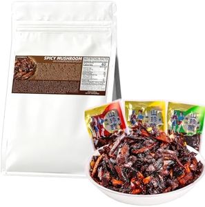 BAYUEDEGUA-Spicy Mushroom 280g/9.87oz Pure vegetarian,Non fried,Spicy wild mushrooms,Termite Mushroom+Matsutake+Bolete.Mushroom snacks,Rice/Lamian Noodles partner.(Includes 15 bags)
