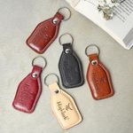 Highlark® Premium and Exclusive Leather Keychain | All Vehicles Compatible Keychain | Key Chain For Home, Office, Car & Bike | Heavy Duty Keychain for Men and Women (Set of 5)