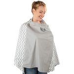 Fair-e-Trade Nursing Cover for Breastfeeding - 360 Degree Privacy Poncho, View Baby Hands-Free, Soft & 100% Breathable Cotton, Attached Carry Bag, 8-in-1 Uses, Covers Car Seat & Shopping Cart