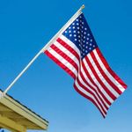 Flag Pole Kit 6 Ft Flagpole with Em