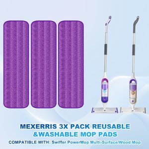 MEXERRIS Microfibre Spray Mop – Floor Cleaning with Refillable Bottle