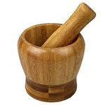 Bamboo Wooden Mortar and Pestle Set