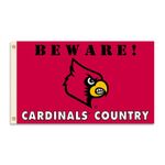 BSI NCAA Louisville Cardinals 3 x 5-Feet Country Flag with Grommets