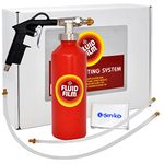 Fluid Film Undercoating Spray Gun Special Coating System, 1 Liter Reservoir Tank, Spray Nozzle, 22" Flexible Hose with Mist Tip, 15" Hose with Undercoating Tip & Number 1 in Service Tissue Pack