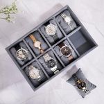 La Trove Drawer Luxury Watch Trays for Watches and Bracelet Jewelry Organiser (8 Slots)