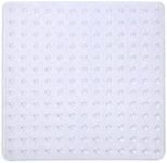 Non-Slip Suction Clear Bath Mat for Shower, Bathtub - Square 54cm x 54cm