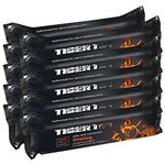 Tiger Tim 10 x Smokeless Instant Lighting Fire Log 1.1kg Fuel for Open Fire Stove Burns 2-3 Hours