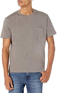 Organic Signatures Soft Lightweight Pocket T-Shirts for Men 100% Organic Cotton (Size Medium, Grey)