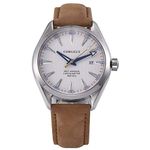 Corgeut Luminous Sapphire Crystal Date Function Automatic self-Wind Mens Watch,Japan NH35 Movement, 7021BP-White, Modern