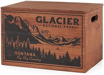 Better Wood Products Limited Edition Protect The Parks Series All Natural Fatwood Fire Starter Sticks for Wood Stove 13-lb Wooden Crate, Glacier