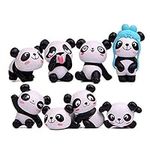 VizGiz 8 Pack Chinese Panda Figurin