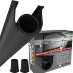 BOWSEN Garage Door Bottom Seals Weatherproof Weatherstrip Threshold Buffering Sealing High Performance EPDM Rubber Gasket Black 5/16 Inch T-End,10ft Long