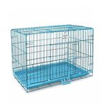 JAINSONS PET PRODUCTS Metal Dog Cage-30 Inch (Sky Blue)