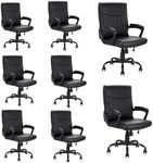 CLATINA Mid Back Leather Office Exe