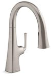 Kohler K-22063-VS Graze Kitchen Sink Faucet, Vibrant Stainless