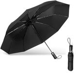 G4Free utomatic Open Golf Umbrella Vented Windproof Waterproof Stick Umbrellas(Sky Blue) (black)