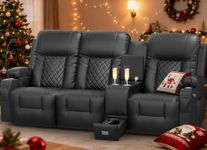 YONISEE 3 Seat Recliner Sofa, Large