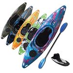 Riber One Person White Water Tourer Sit In Kayak Starter Pack - Great for White Water and Surf - Multiple Colours (Lake Blue, Purple & White)