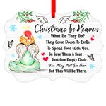 WaaHome Christmas in Heaven Ornament Memorial Christmas Ornaments for Loss of Loved One, Angel Christmas Ornaments in Memory Ornaments for Christmas Tree Decorations Gifts