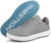 Zakey Spikeless Golf Shoes Men Professional Golf Foowears Luxury Walking Footwears for Golfers Outdoor (11.5,Gray)