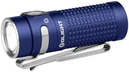 OLIGHT Baton4 Rechargeable EDC Flashlight, LED Pocket Flashlight 1300 Lumens with Magnetic Charging Cable, Small Powerful Bright Flashlight for Home, Camping, and Emergencies (Regal Blue)