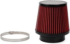 Red 4" 100mm Inlet Cone Replacement Dry Air Filter High Flow Car Performance Cold Air Intake Filter