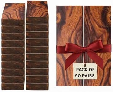 IECAP LLC Bookmatched Iron Wood Knife Handle Scales 90 Pairs Bundle – Knife Handle Materials – Natural Wood for DIY Crafts – Size 5 1/8 x 1 3/4 x 1/2 Inches