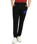 Alan Jones Clothing Men's Slim Fit Track pants(JOG18-D95-BCK-S_Black_Small)