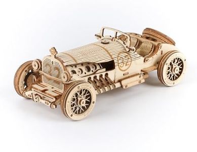 ROKR 3D Wooden Puzzles for Adults Mechanical Models Kits to Build (Grand Prix Car)