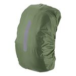 PATIKIL 30-40L Waterproof Backpack Rain Cover, Non-Slip Backpack Cover with Vertical Reflective Strap Stay Dry for Hiking, Camping, Hunting, S, Olive