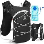 KAMCYCLE® Running Hydration Vest Backpack,Lightweight Cycling Water Backpack,Water Bladder Bag Daypack for Hiking Trail Running Biking Race Marathon for Women Men (With 2l Bladder)