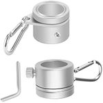 2pcs Flag Pole Rings Holder Flag Mounting Rings Fits 26mm Diameter Flagpole,Silver