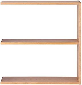 MUJI 37263246 Stacking Shelf, Wide, Extra 2 Tiers, Oak Wood, Width 31.3 x Depth 11.2 x Height 32.2 inches (79.5 x 28.5 x 81.5 cm)