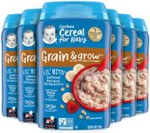 Gerber Lil' Bits Banana Strawberry Baby Oatmeal, 8 Oz (Pack of 6)