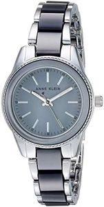 Anne Klein Women's Resin Bracelet Watch, Silver/Grey, AK/3213GYSV