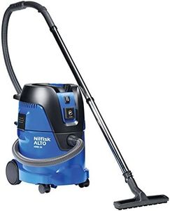 Nilfisk 107406606 Aero 26-21 Aspirapolvere con Sistema Push&Clean, 1250 W, Blu/Nero, 375X390X530 mm