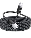 Micro USB Cable 3M, Long Android Charger Cable, Micro Charging Cable Nylon Braided, Compatible With Samsung S7/ S6/ S5, ps4 controller charger cable, Kindle Fire, Sony, HTC, LG