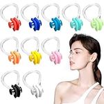 NAYAGOGO 10 Pcs 10 Colors Nose Clips Swimming, Nose Plug Reusable Waterproof Nose Protector, Waterproof Training Swim Nose Protector Plug, for Swimmers, Beginners