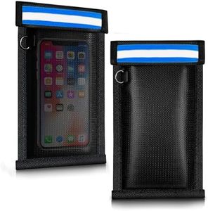 ocuvaep Faraday Bag for Phones and Car Keys 2 Pack, Signal Blocking Pouch, Anti-Theft Faraday Cage, Fireproof & Waterproof Cell Phone Signal Blocking Bag