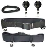 Riverruns Fly Fishing Wading Belt, Adjustable Fly Fishing Belt with tools for Men Kayaking.