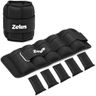 ZELUS 1 Pair Adjustable Ankle Weights, 2 4 6 8 10 lb Modularized Leg Weight Straps for Women Men, Weighted Ankle Weight Set with Removable Sandbags, 1-5 lb per Ankle Strap for Gym Yoga Jogging Walking