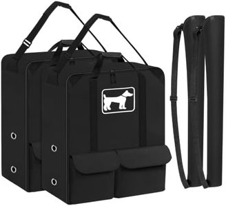 SIRUITON Dog Playpen Storage Bag Fits 32" H 8 Panels and 9 Stakes,Heavy Duty 600D Oxford Fabric Dog Fence Travel Bag Suitable for Foldable Exercise Pet Playpen with Reinforced Double Handles.