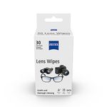 ZEISS Lens Wipes 30 Count- Pack of 1| Lens Cleaner - Perfect for Spectacles, Eyeglasses, Sunglasses, Camera Lenses, Binoculars and all other lenses