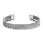 Philip Jones Men's Stainless Steel Mesh Cuff Bracelet