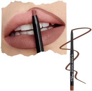 Runway Rogue Designer Liner Lip Pencil, Matte Soft Mocha Lip Liner Pencil and Lip Liner Sharpener, ‘Trendsetter’