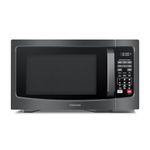 Toshiba ML-EM31P(BS) Microwave Oven with Smart Sensor Easy Clean Interior, ECO Mode and Sound On-Off, 1.2 Cu. ft, Black Stainless Steel