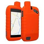 kwmobile Case Compatible with Garmin Montana 700i /750i - GPS Handset Navigation System Soft Silicone Skin Protective Cover - Orange